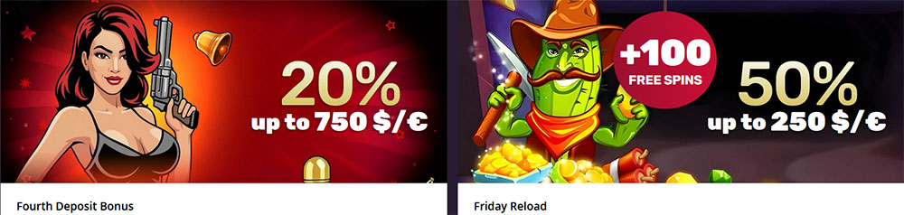 Casino bonuses for deposits. 