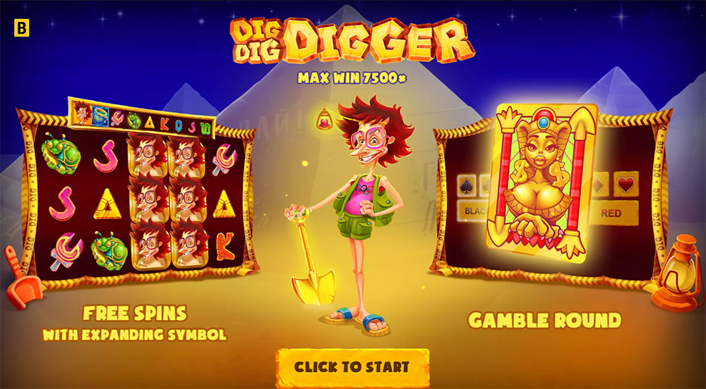 Dig Dig Digger игровой автомат. 
